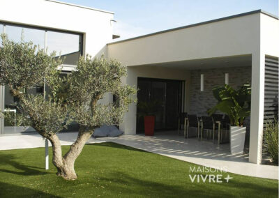 Maison de plain-pied en toit-terrasse à Ecully dans l'Ouest lyonnnais
