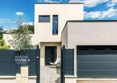 Construction d'une maison contemporaine haut de gamme aux portes de Lyon