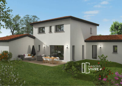 SAINT-ANDRE-DE-CORCY – TERRAIN 489 M² + MAISON 131 M² : PROCHE DE LYON