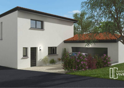 SAINT-ANDRE-DE-CORCY – TERRAIN 489 M² + MAISON 131 M² : PROCHE DE LYON