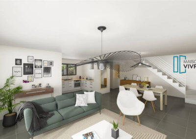 SAINT-ANDRE-DE-CORCY – TERRAIN 489 M² + MAISON 131 M² : PROCHE DE LYON