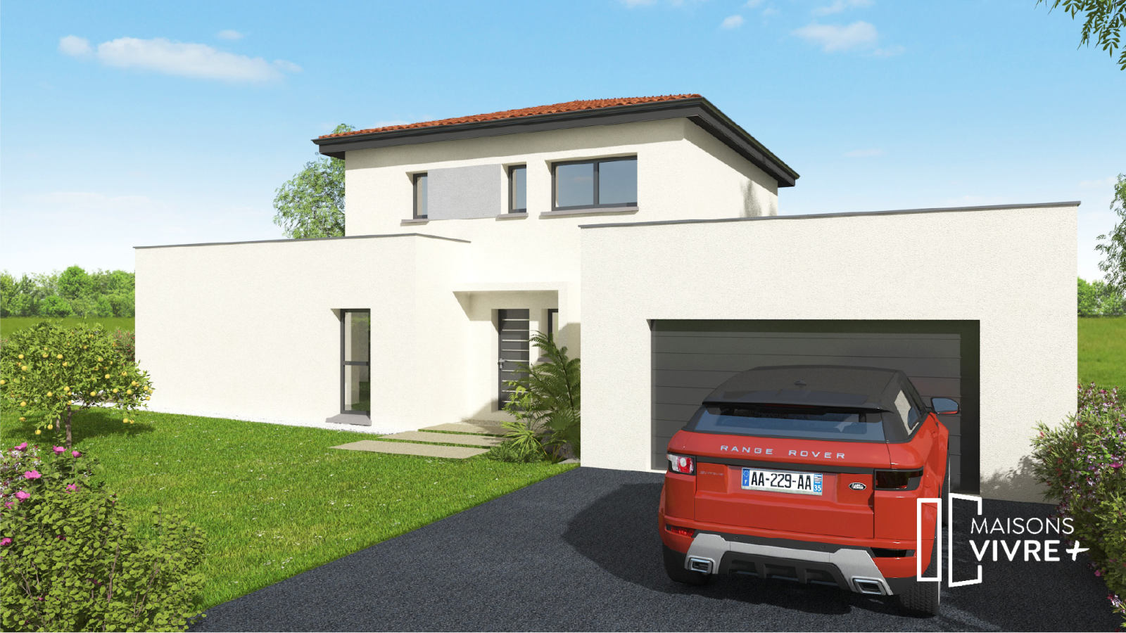 TERRAIN DE 657 M² AVEC PROJET DE CONSTRUCTION SUR MESURE DE MAISON A CAILLOUX-SUR-FONTAINES (69270)