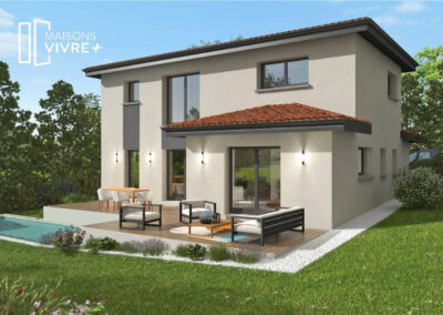 TERRAIN + MAISON À COLOMBIER-SAUGNIEU