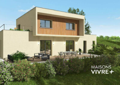 TERRAIN + PROJET DE MAISON 4 CHAMBRES AVEC VUE SAONE A ST ROMAIN AU MONT D'OR