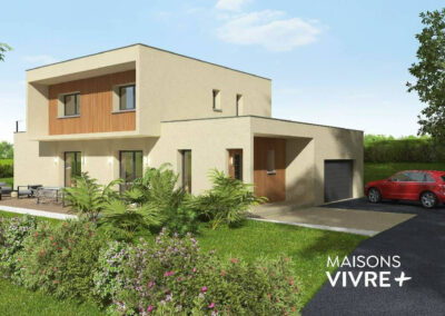 TERRAIN + PROJET DE MAISON 4 CHAMBRES AVEC VUE SAONE A ST ROMAIN AU MONT D'OR