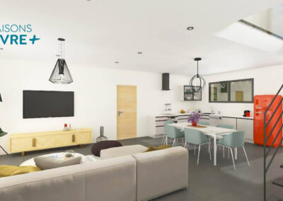 TERRAIN + PROJET DE MAISON 4 CHAMBRES AVEC VUE SAONE A ST ROMAIN AU MONT D'OR