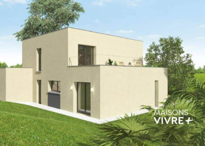 TERRAIN + PROJET DE MAISON 4 CHAMBRES AVEC VUE SAONE A ST ROMAIN AU MONT D'OR